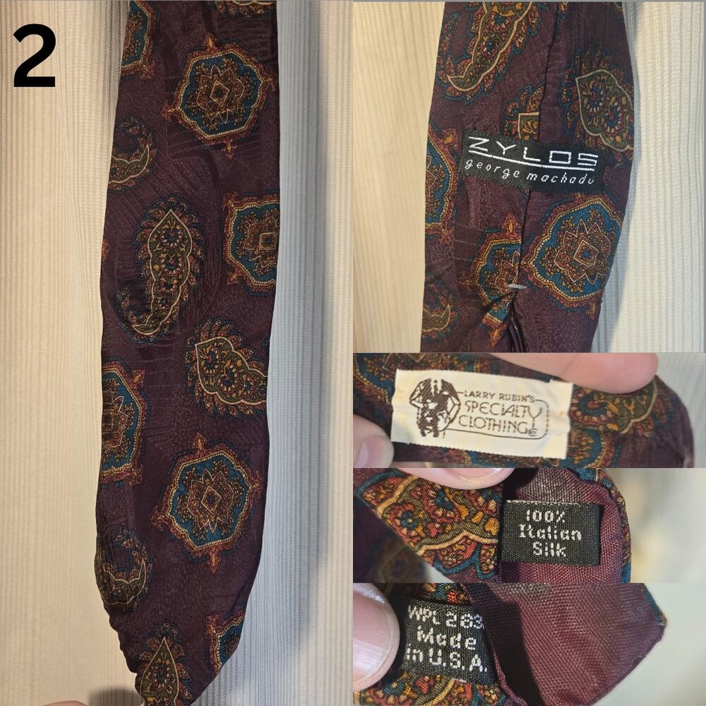 Crafters’ Vintage Tie Bundle 1 – Silk & Polyester Patterns [TSET1] - Picture 3 of 8